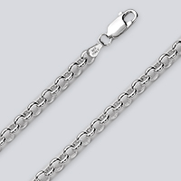 Sterling Silver 6.2mm 20" Rolo Chain